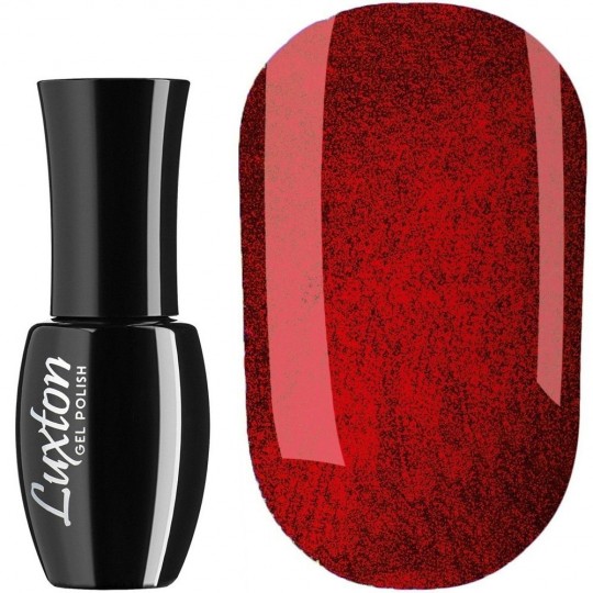Gel Polish Luxton №003 (red with dense glitter, enamel) 10 ml (LUX-003)