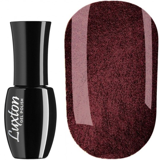 Gel Polish Luxton №133 (brown-plum with glitter) 10 ml (LUX-133)