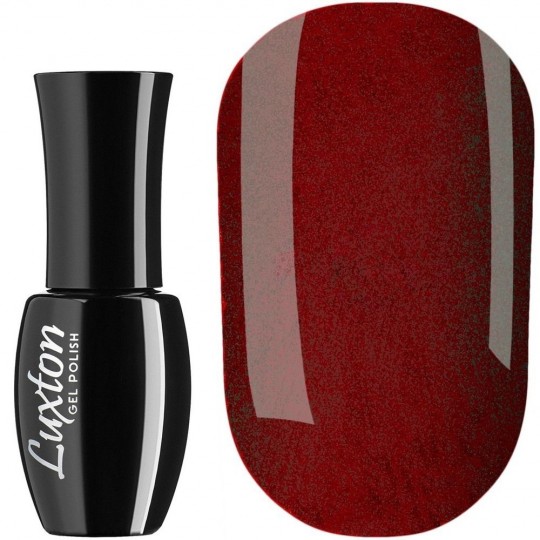 Gel Polish Luxton №163 (burgundy with multicolor glitter) 10 ml (LUX-163)
