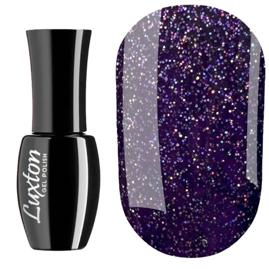 Gel Polish Luxton №169 (blueberry-purple with multicolor glitter) 10 ml (LUX-169)