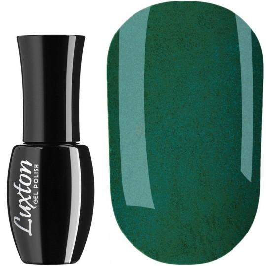 Gel Polish Luxton №175 (green with multicolor glitter) 10 ml (LUX-175)