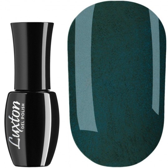Gel Polish Luxton №176 (pine green with multicolor glitter) 10 ml (LUX-176)