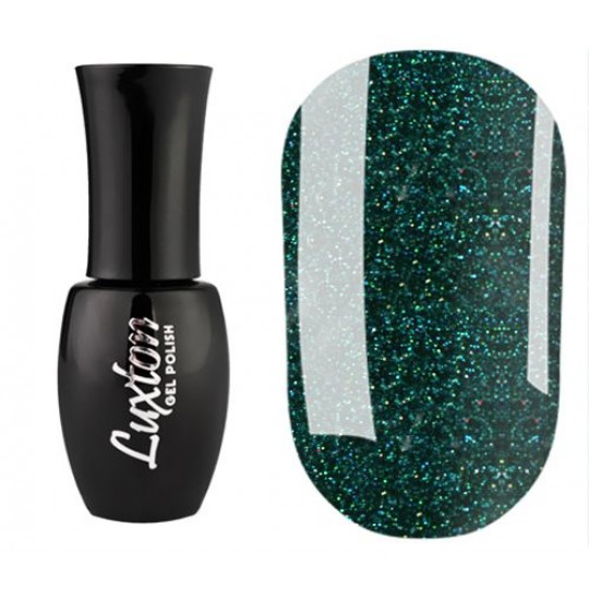 Gel Polish Luxton №177 (light emerald with multicolor glitter) 10 ml (LUX-177)
