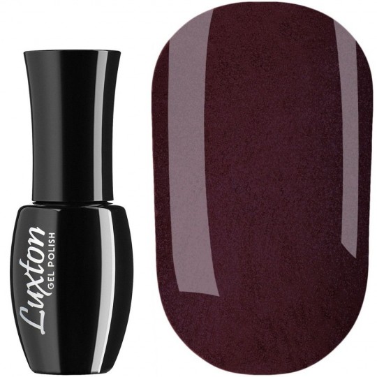 Gel Polish Luxton №178 (plum-wine with multicolor glitter) 10 ml (LUX-178)