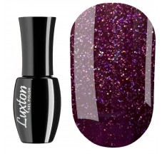 Gel Polish Luxton №180 (chocolate-plum with multicolor glitter) 10 ml (LUX-180)