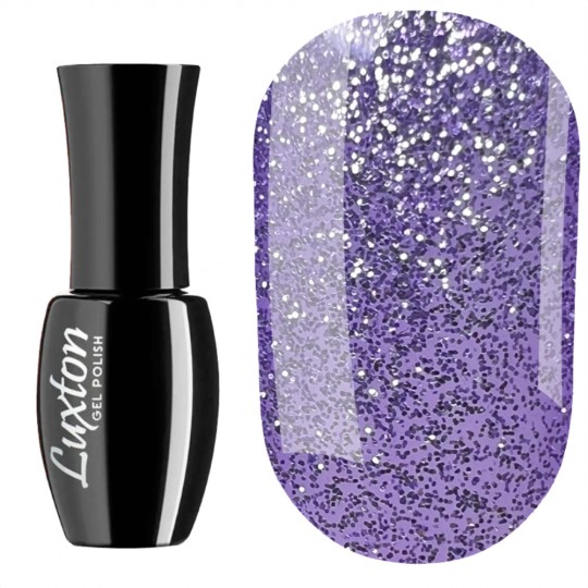 Gel Polish Luxton №215 (purple with silver glitter) 10 ml (LUX-215)