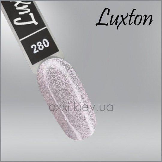 Gel Polish Luxton №280 (pale lilac holographic with glitter) 10 ml (LUX-280)