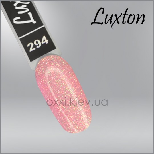Gel Polish Luxton №294 (soft pink with multicolor shimmering glitter) 10 ml (LUX-294)