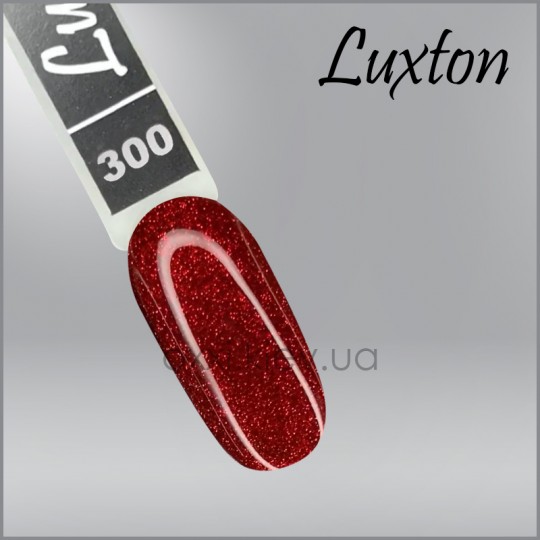 Gel Polish Luxton №300 (red with glitter) 10 ml (LUX-300)