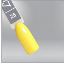 Luxton Gel Lacquer 025 Yellow, Enamel, 10 ml.