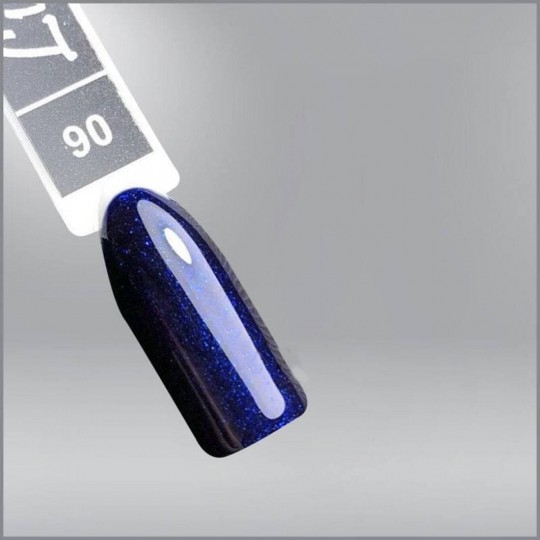 Гель-лак Luxton 090 чернильно-синий с шиммером, 10мл