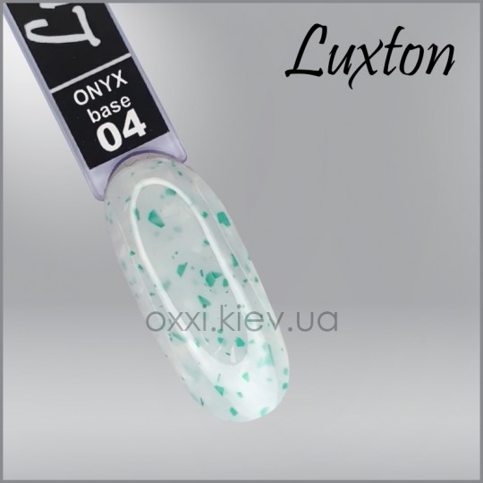 Camouflage base LUXTON Onyx Base 4, white with green foil flakes, 10 ml