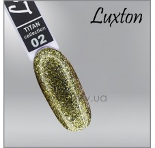 Гель-лак LUXTON Titan 2, золотистый с блестками, 10 мл