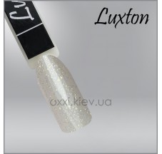 Top coat for gel polish no-wipe Luxton Glitter Top Gold with gold shimmer, 10 ml