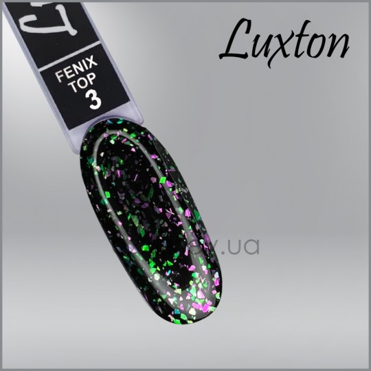 Top coat for gel polish Luxton Fenix Top 3, 10 ml