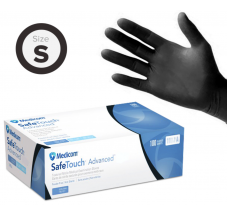Nitrile gloves black, Size "S" - (1 pairs).