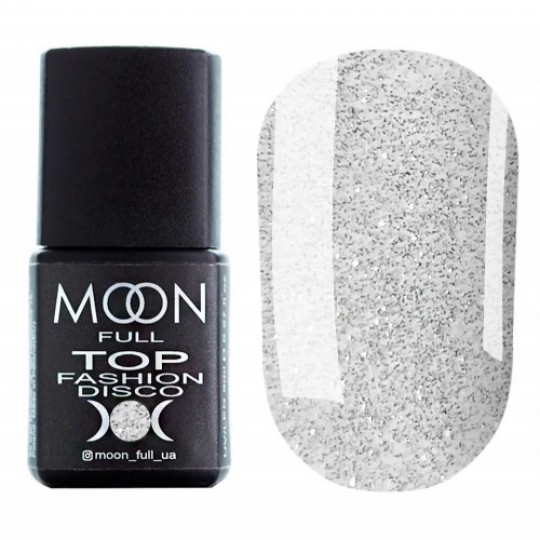 Moon Full Top Fashion Disco - جل ملمع توب ، 8 مل. (بدون طبقة لزجة)