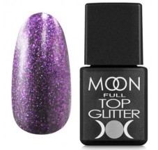 Moon Full Top Glitter Violet №05, 8 ml.