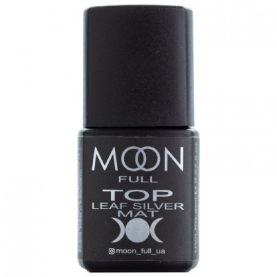 Top Moon Full Leaf Silver Matte - Без липкого слоя, 8 мл.