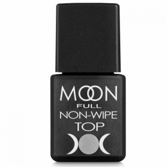 Moon Full Top No-Wipe - טופ ללא שכבה דביקה ללק ג'ל, 8 מ"ל.