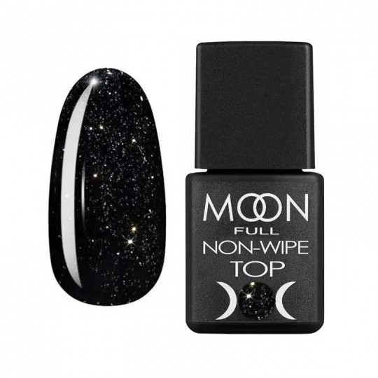 Top Moon Full Leaf Gold Black - Without sticky layer, 8 ml.