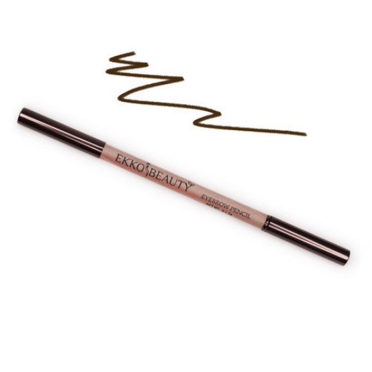 Long Lasting Wax Eyebrow Pencil with Brush (Dark Brown)