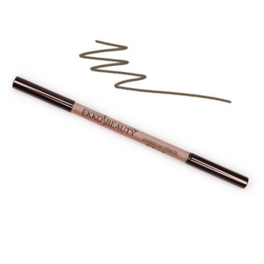 Permanent Wax Eyebrow Pencil with Brush (Grey Brown)