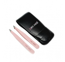 Set of pink Nikk Mole tweezers (2pcs)