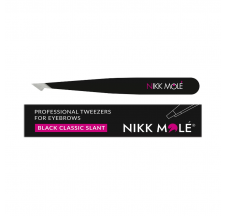 Oblique eyebrow tweezers (black) Nikk Mole