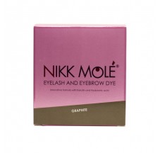 Eyebrow dye NIKK MOLE tone Graphite 25 sachets (5ml) + cream oxidizer 3% in 25 sachets (5ml)