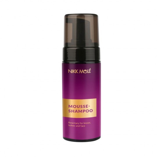 Mousse shampoo for eyebrows, eyelashes and face NIKK MOLE - (150 ml)