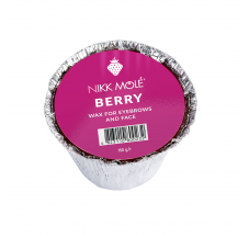 Solid wax for eyebrows and face Nikk Mole (Berry) - 150g