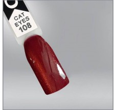 OXXI cat eyes 108 gel polish, light brownish red, magnetic.