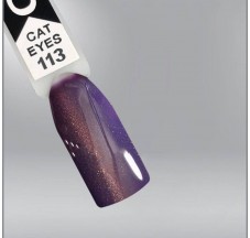 Гель-лак Oxxi Cat Eyes 113 светлый фиолетовый с золотистым бликом, магнитный, 10мл