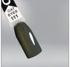 OXXI cat eyes 111 gel polish, gray with golden highlight, magnetic.