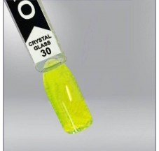 Витражный гель-лак OXXI Crystal Glass 030 желтый,неоновый, 10мл