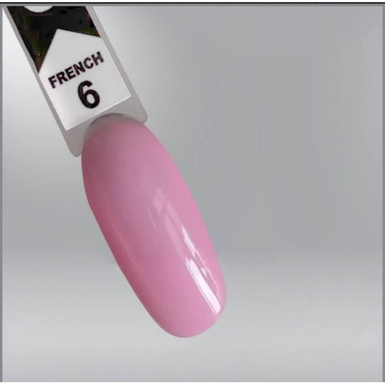 Гель-лак Oxxi French 06 розовая нежность, эмаль, для френча, 10мл