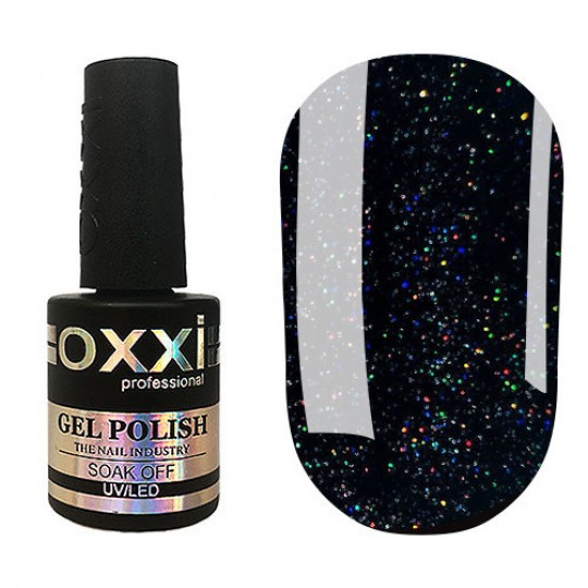 Oxxi gel polish #279 (black with sparkles)