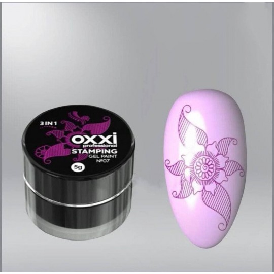 Oxxi Stamping Gel Paint 007 lilac, 5g