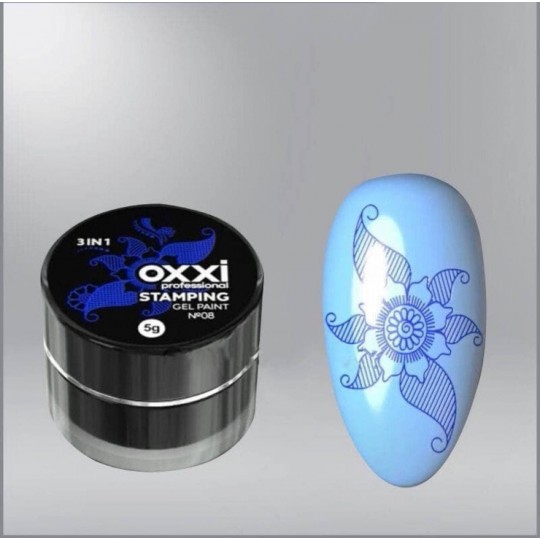 Oxxi Stamping Gel Paint 008 blue 5g