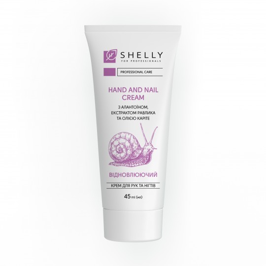 Hand and nail cream with allantoin, snail extract and shea butter Shelly 45 ml