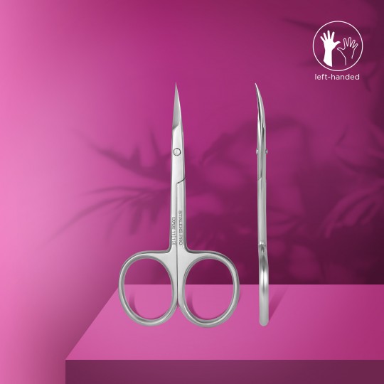 Professional scissors for cuticle for left-handed (size : medium) (SE-11/1) (expert 11 type 1) Staleks