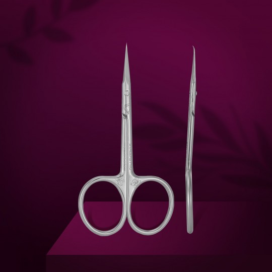 Professional scissors for cuticle EXCLUSIVE "Magnolia" (SX-21/2) Staleks