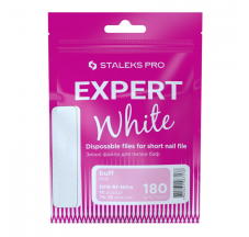 Replacement white files for short files on foam base 180 grit STALEKS PRO EXPERT 51 (10 pieces)