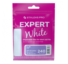 Replacement white files for short files on foam base 240 grit STALEKS PRO EXPERT 51 (10 pieces)