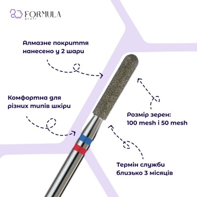 Цилиндр закругленный 2.5 blue + red (Premium)