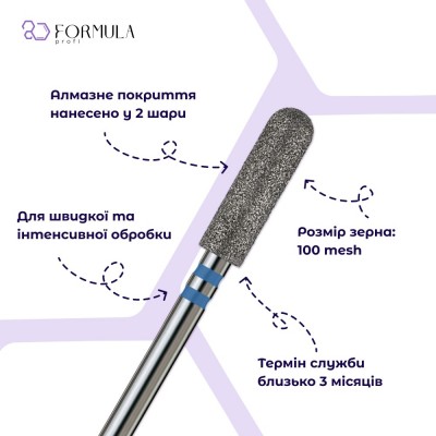 Цилиндр закругленный 3.5 blue (Premium)