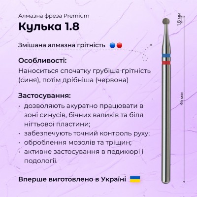 Шар 1.8 blue + red (Premium)