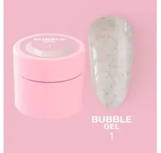 ציפורניים נצנצים LUNA Moon Bubble Gel №1 5 מ"ל