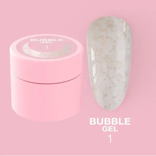 Nail glitter LUNA Moon Bubble Gel №1 5 ml